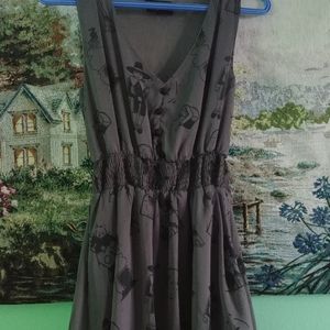 Salem print halloween midi dress